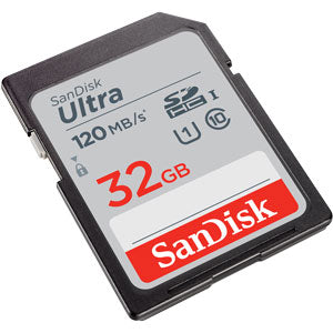 SanDisk-Ultra Plus SDHC 32GB SD Kaart - 130 MB/s (Nieuw)