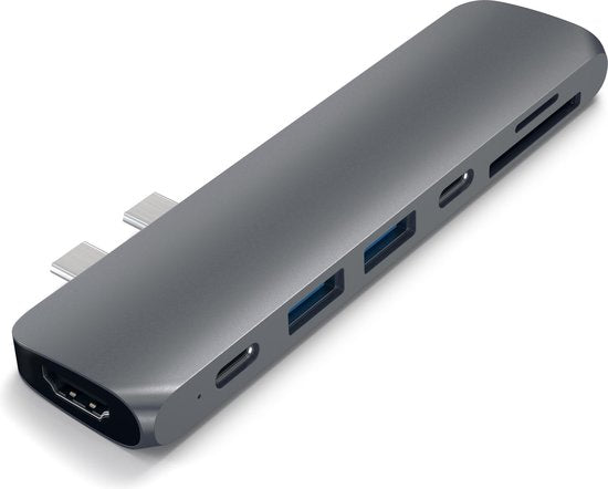 Satechi-Type-C PRO Hub - 4K HDMI voor MacBook Air/Pro - Space Grey (Nieuw)
