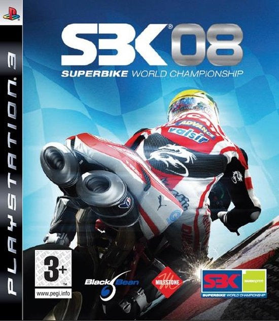 PlayStation 3 SBK 08 Superbike World Championship, doos voorkant, tweedehands