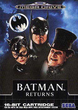 Sega Mega Drive Batman Returns, doos voorkant, tweedehands