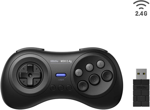 SEGA-Draadloze Controller voor Mega Drive Mini Classic - Zwart (Nieuw)
