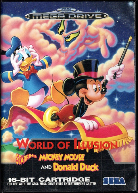 Sega Mega Drive-World of Illusion Starring Mickey Mouse & Donald Duck (In doos) Tweedehands