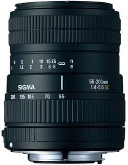 Sigma-Zoom 55-200mm f/4-5.6 DC voor Nikon D AF Mount Tweedehands