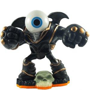 Skylanders Eye-Brawl figuur, zwarte reus met oogbal als hoofd, voorkant, tweedehands