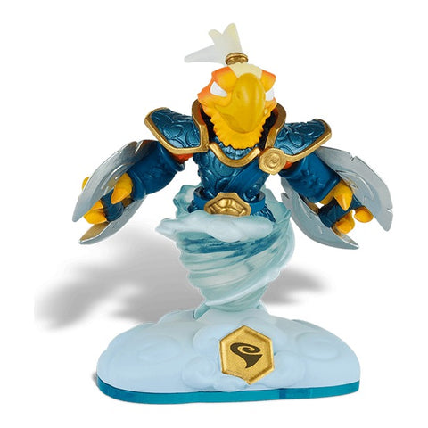 Skylanders Free Ranger figuur, blauw-gouden vogelkrijger op een wervelwind, tweedehands