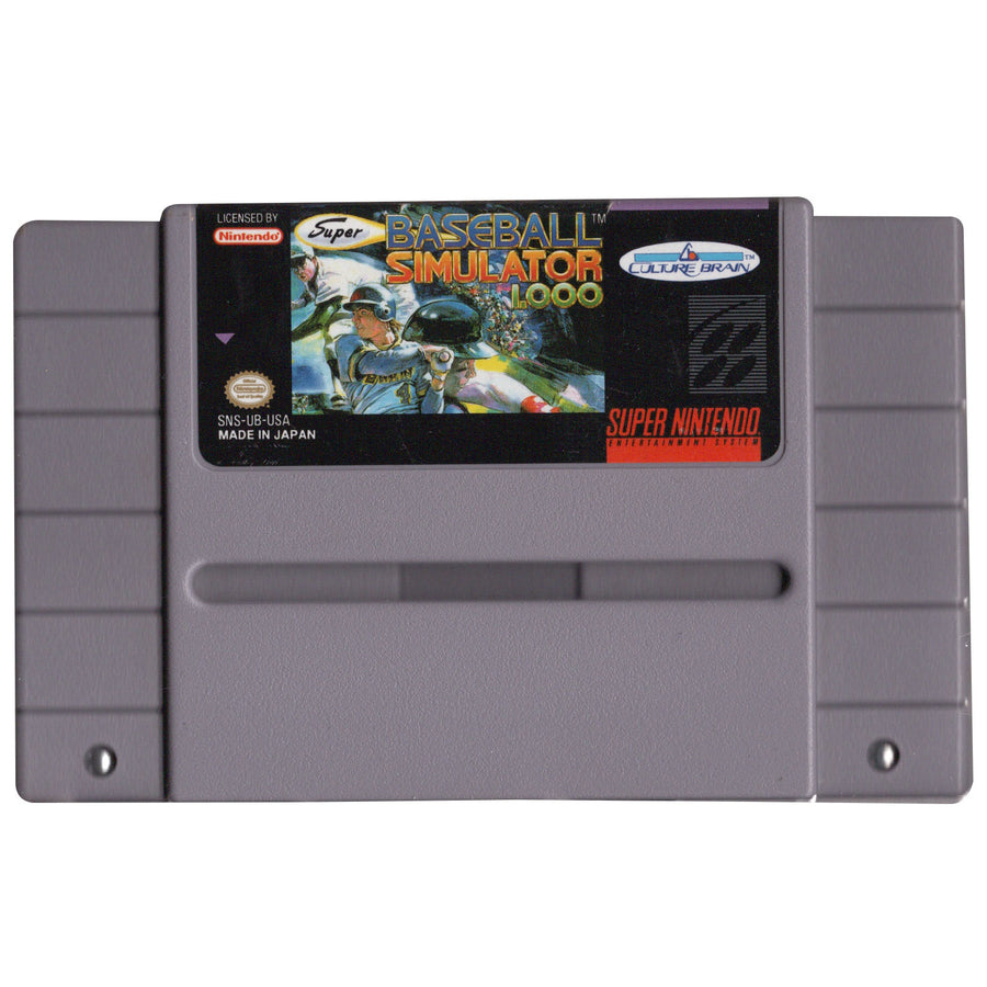 SNES-[NTSC] Baseball Simulator 1.000 (Losse Cassette) Tweedehands
