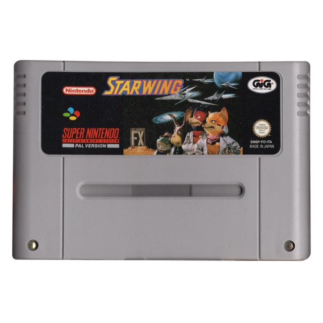 Super Nintendo SNES Starwing, losse cassette, Italiaanse GiG-uitgave, tweedehands