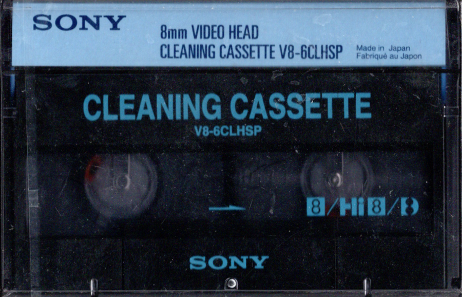 Sony-8mm Video Head Cleaning Cassette V8-6CLHSP (Nieuw)
