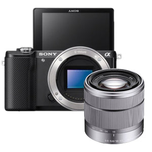 a5000 Systeemcamera + 18-55mm F/3.5-5.6 OSS - Zwart/Zilver