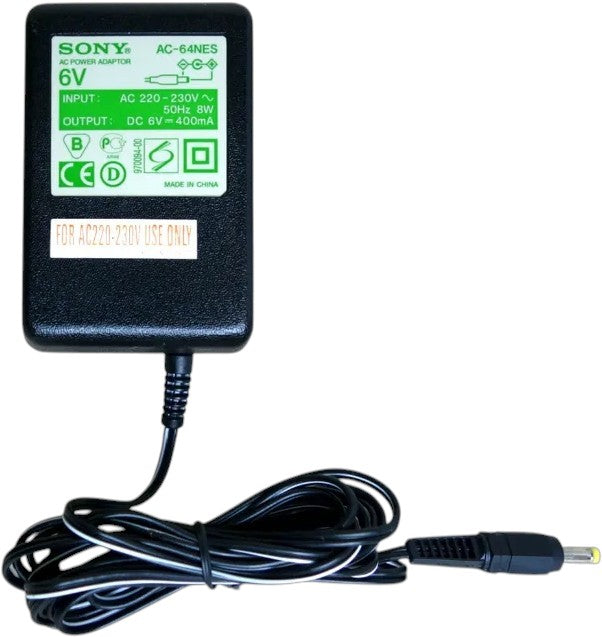 Sony-AC Adapter / Voeding voor Sony AC-64NES (6V 400mA) Tweedehands
