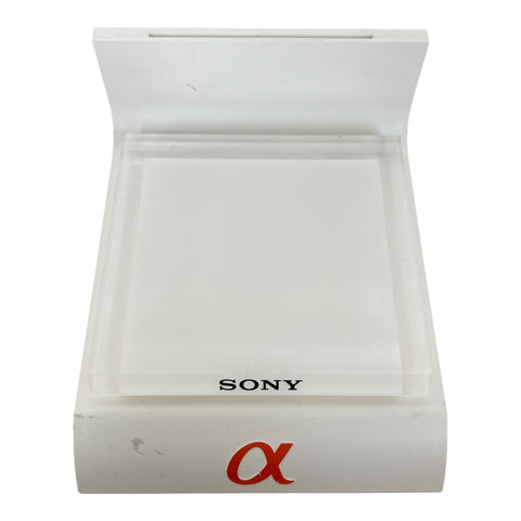 Sony-Alpha Displaystandaard – Origineel Winkeldisplay voor Camera of Lens – Acryl Promotiestandaard Tweedehands
