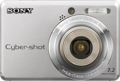 Sony-Cyber-Shot DSC-S730 Digitale Compact Camera - Zilver Tweedehands
