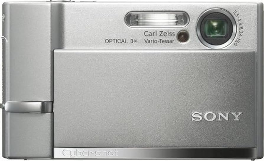 Sony-Cyber-Shot DSC-T50 Digitale Compact Camera - Zilver-tweedehands