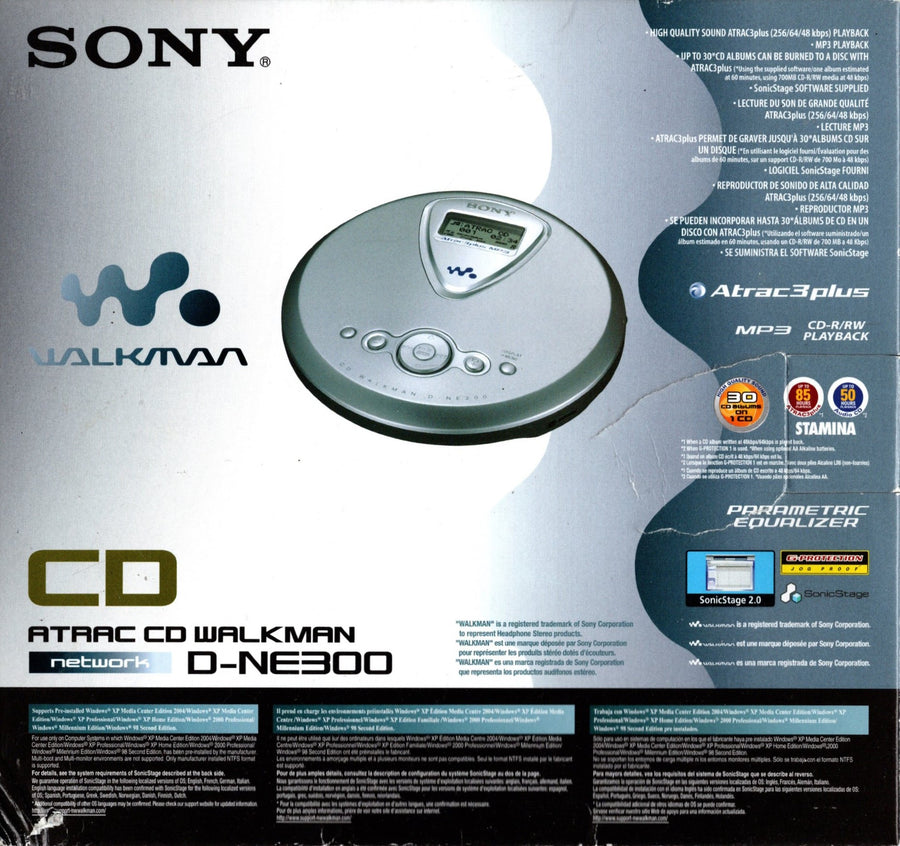 Sony-D-NE300 Walkman CD-speler met MP3-ondersteuning (Nieuw in doos)-tweedehands