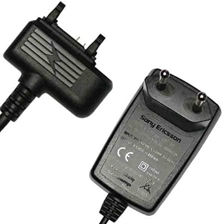 Sony Ericsson oplader CST-60 of CST-75 voor K750i, zwarte lader met Europese stekker en Sony Ericsson-connector, tweedehands