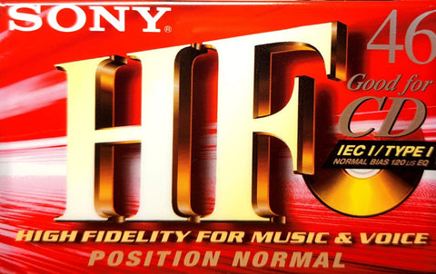 Sony-HF 46 Normal Type I Compact Cassette (Nieuw)