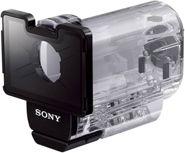 Sony MPK-AS3 waterdichte onderwaterbehuizing voor HDR-AS action cams, transparant, schuin van voren