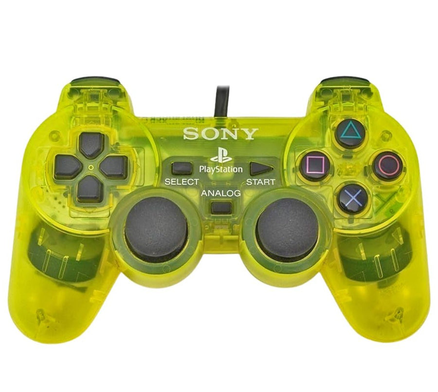 Sony-Playstation 2 DualShock 2 Controller - Transparant Geel Tweedehands