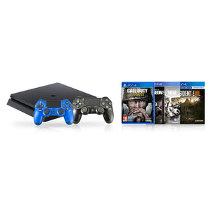 Playstation 4 Slim 500GB Console + 2 Controllers + Shooterpakket (3 games)