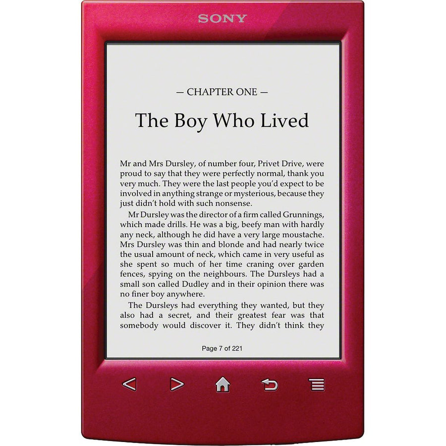 Sony-PRS-T2 - 6-inch E-Reader met Wi-Fi - Rood Tweedehands