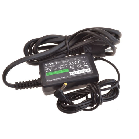 Sony PSP AC-adapter PSP-104, zwart, adapter 5V 2000mA met stroomkabel, tweedehands