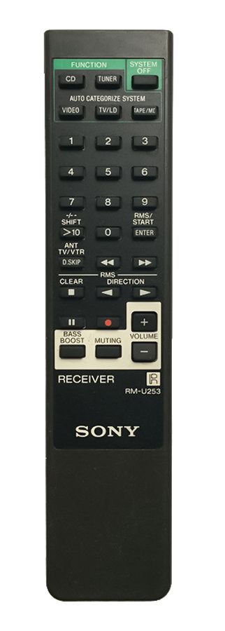 Sony-RM-U253 Remote / Afstandsbediening Tweedehands