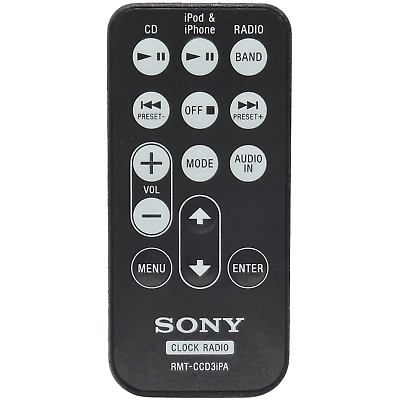 Sony-RMT-CCD3iPA Remote voor ICF-CD3iP FM/AM CD-klokradio Tweedehands
