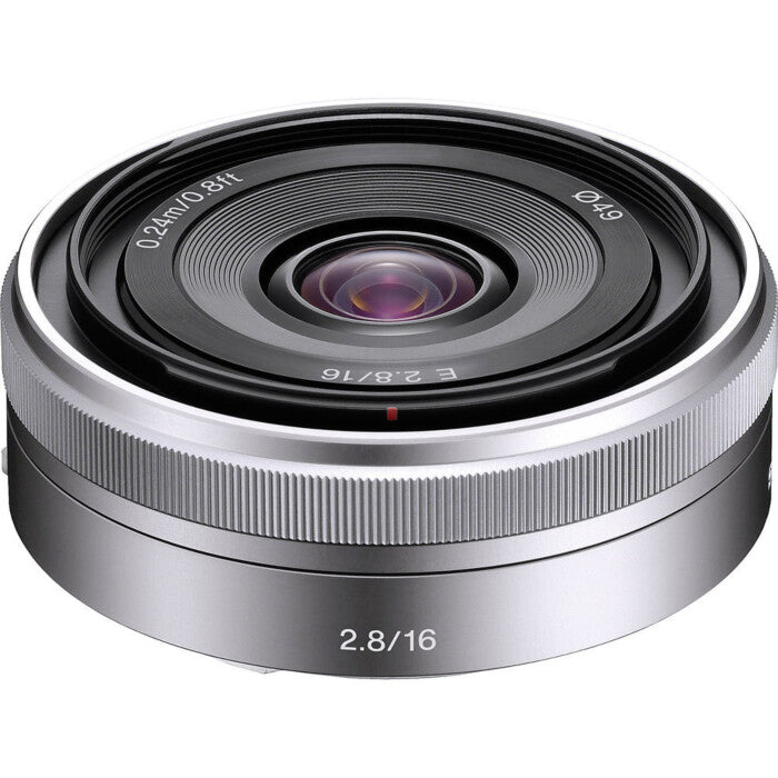 Sony-SEL E 16mm f/2.8 Zilver (SEL16F28) Tweedehands
