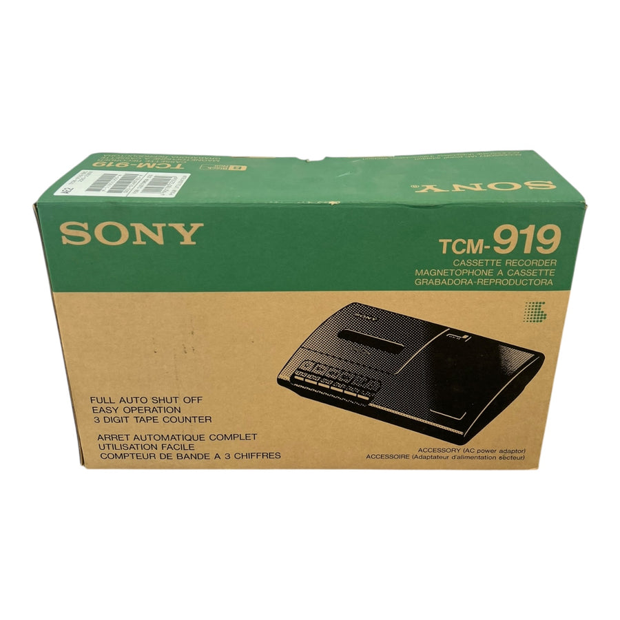 Sony-TCM‑919 Cassette‑Corder (Nieuw)