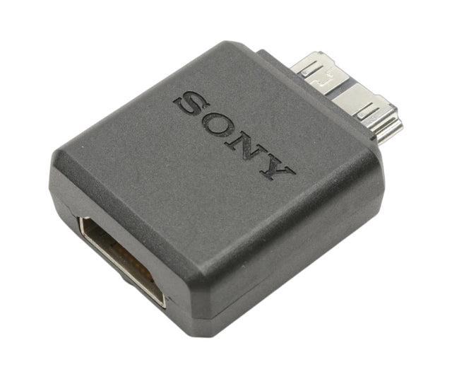 Sony Type 2 HDMI-adapter, grijs, HDMI-aansluiting aan de ene kant en Sony-stekker aan de andere kant, tweedehands