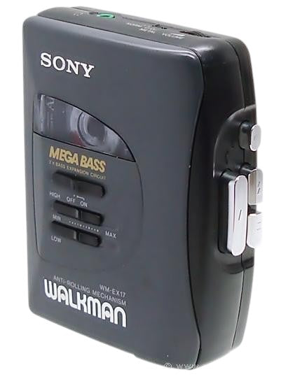 Sony-WM-EX17 Walkman Stereo Cassette Player - Zwart (In doos) Tweedehands