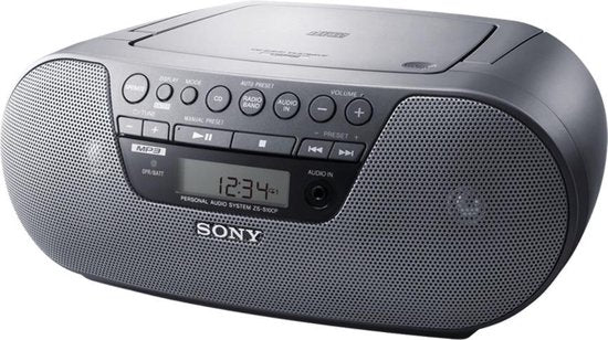 Sony-ZS-S10CP CD Speler met Radio Boombox - Zwart Tweedehands