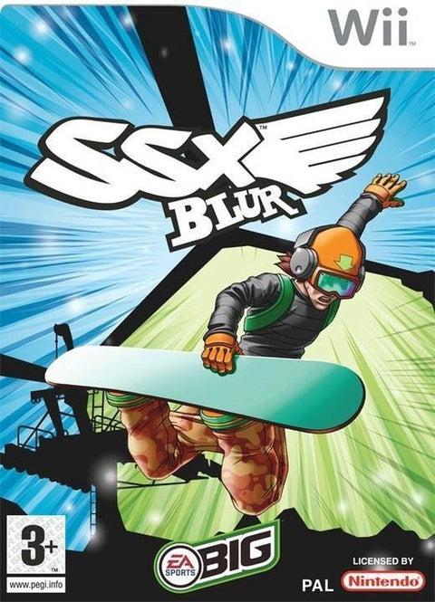 Nintendo Wii SSX Blur van EA Sports BIG, doos voorkant met snowboarder, tweedehands