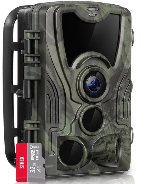 Strex-Wildcamera SP48 – Nachtzicht 36 MP / 4K Ultra HD – Waterdicht – Inclusief 32 GB SD (In doos) Tweedehands