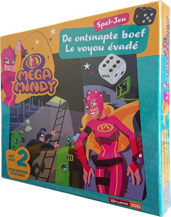Studio 100-Mega Mindy "De ontsnapte boef" Bordspel (Nieuw)