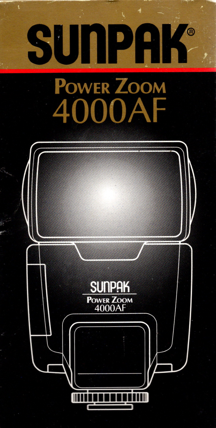 Sunpak-Power Zoom 4000AF TTL Flash voor Nikon – Flitser met Zoomkop en TTL-ondersteuning (Nieuw)