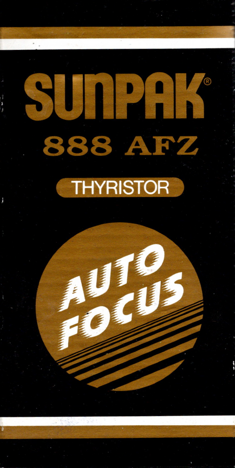 Sunpak-Sunpak 888 AFZ Thyristor Auto-Focus Zoom Flash voor Minolta – Flitser met Zoomkop en Handmatige Belichting (Nieuw)