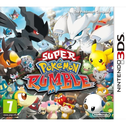 Nintendo 3DS Super Pokémon Rumble, doos voorkant, tweedehands