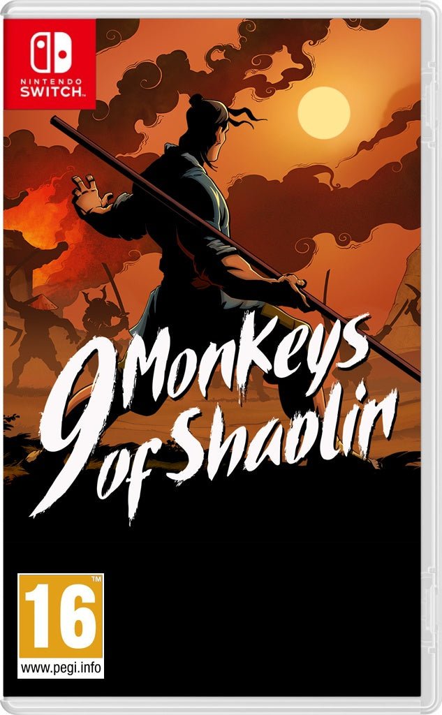 Nintendo Switch 9 Monkeys of Shaolin, doos voorkant, tweedehands