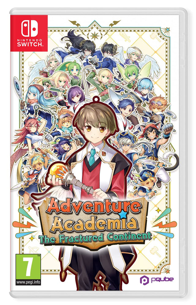 Nintendo Switch Adventure Academia: The Fractured Continent, doos voorkant, tweedehands