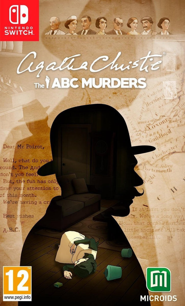 Nintendo Switch Agatha Christie The ABC Murders, doos voorkant, tweedehands