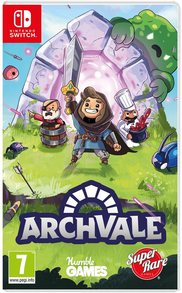 Nintendo Switch Archvale, doos voorkant, tweedehands