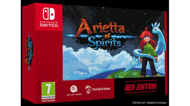 Nintendo Switch Arietta of Spirits Red Edition, voorlopige doosafbeelding van de verzameldoos