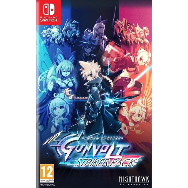 Nintendo Switch Azure Striker Gunvolt Striker Pack, voorlopige doosafbeelding