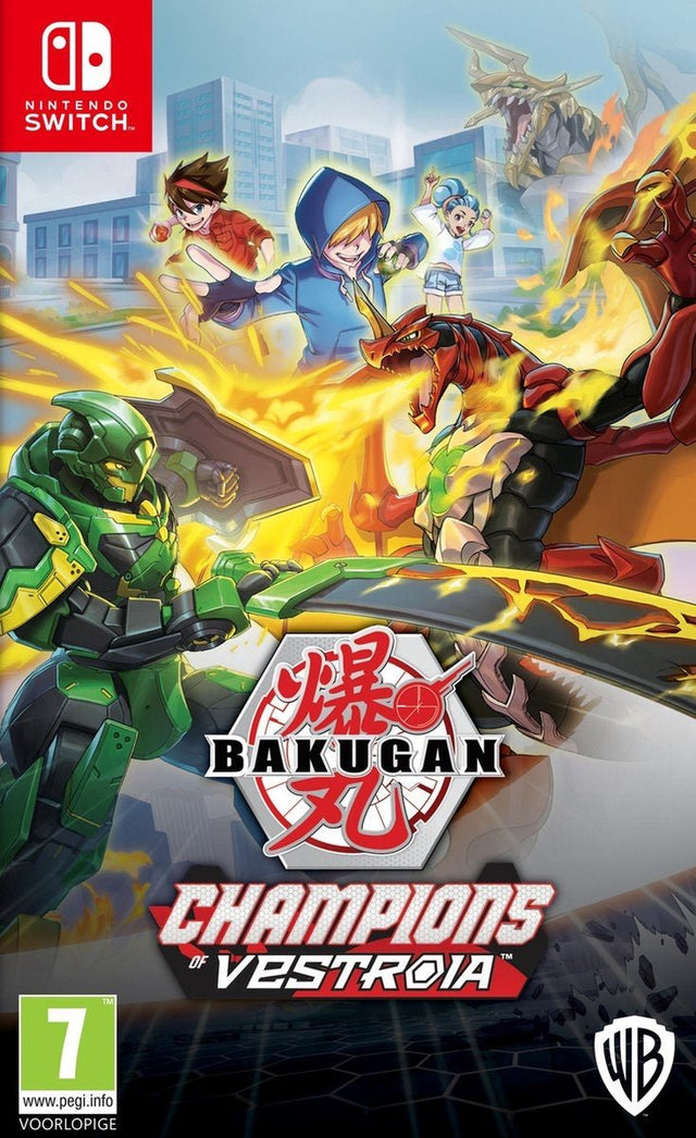 Nintendo Switch Bakugan Champions of Vestroia, voorlopige doosafbeelding, tweedehands