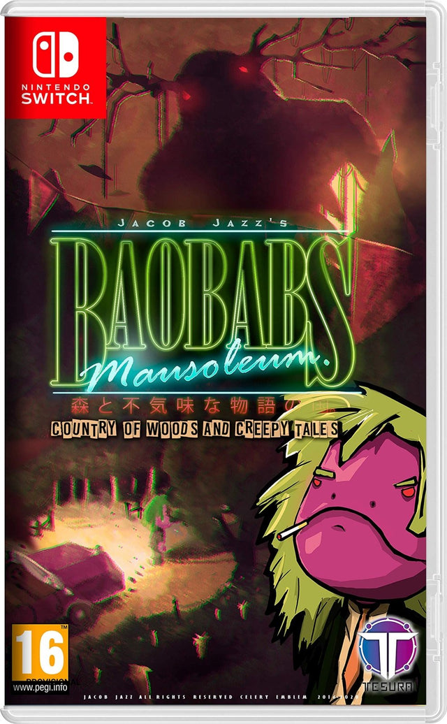 Nintendo Switch Baobabs Mausoleum, doos voorkant, tweedehands