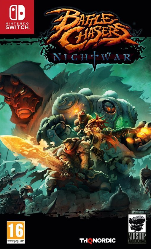 Nintendo Switch Battle Chasers Nightwar, doos voorkant, tweedehands