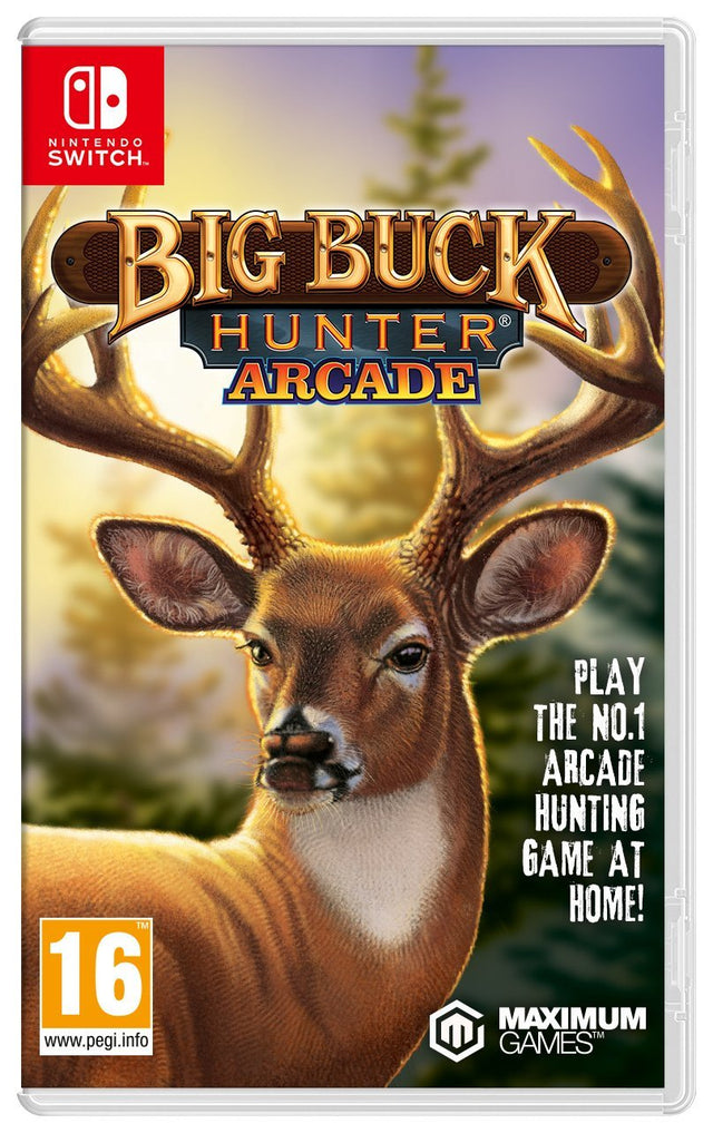 Nintendo Switch Big Buck Hunter Arcade, doos voorkant, tweedehands