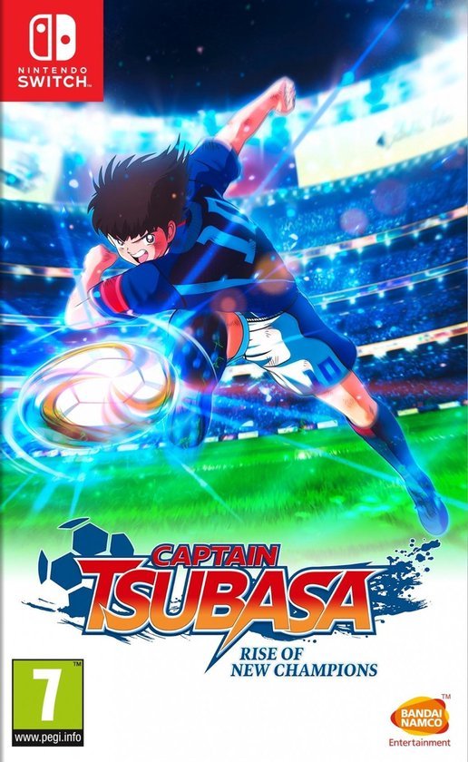 Nintendo Switch Captain Tsubasa Rise Of New Champions, doos voorkant, tweedehands