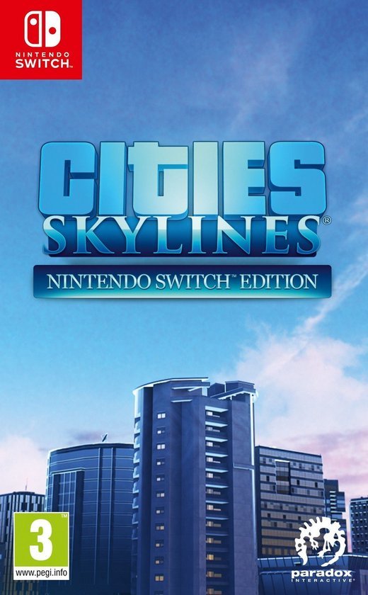 Nintendo Switch Cities Skylines, doos voorkant van de Nintendo Switch Edition, tweedehands